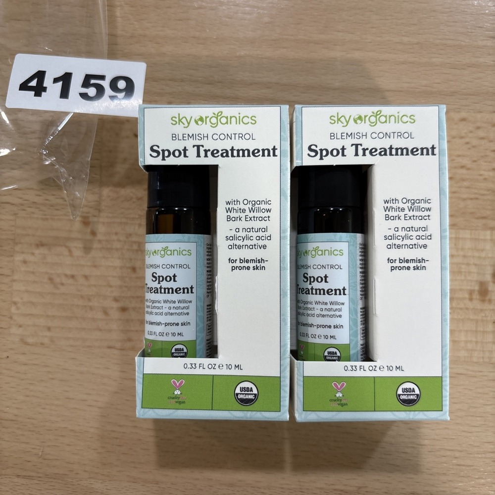 Sky Organics Blemish Control Spot Treatment for Face USDA Certified Organic 2 Pk